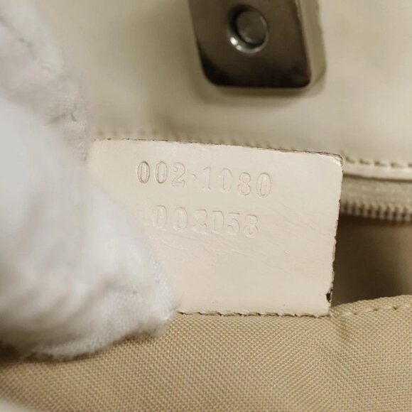 GUCCI GG Canvas Hand Bag Beige Silver 002 1080 Auth fm3872 - Picture 2 of 15